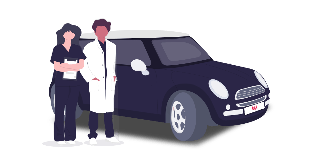 Vehículo Coche para Sanitarios Medidas COVID19